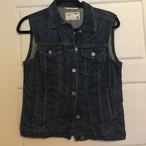 Rag & Bone Denim Vest, Sz Small