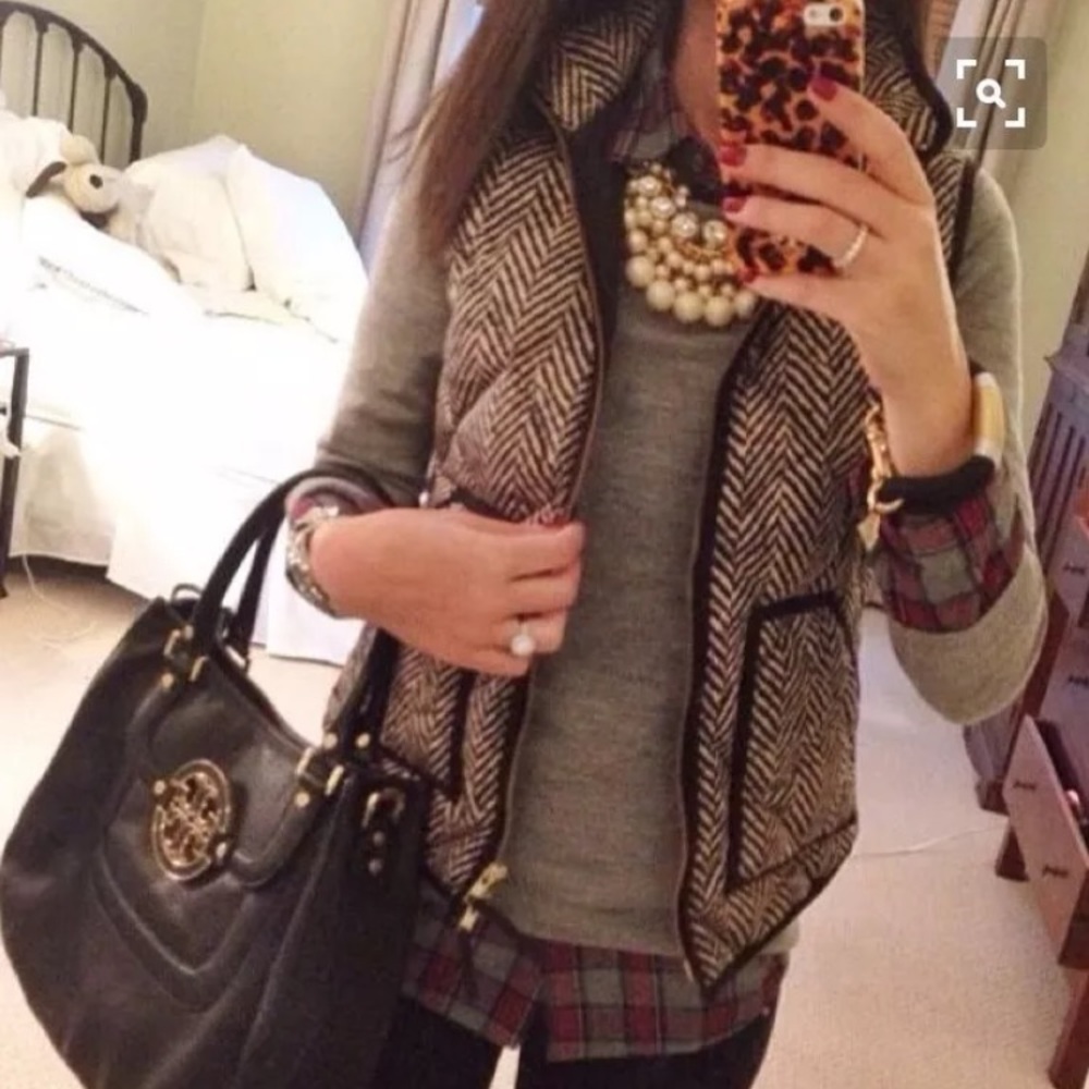 ❌SOLD❌ J Crew RETAIL Herringbone Excursion Vest - Picture 2 of 6