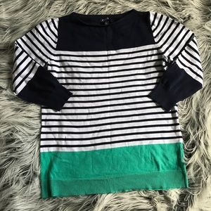 Chaos 3/4 length sleeve striped sweater