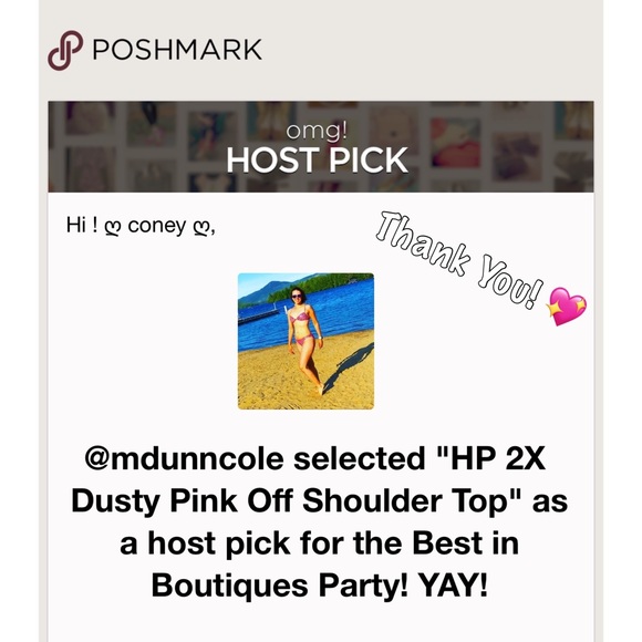 HP 5X ๐ Dusty Pink Off Shoulder Top - Picture 4 of 5