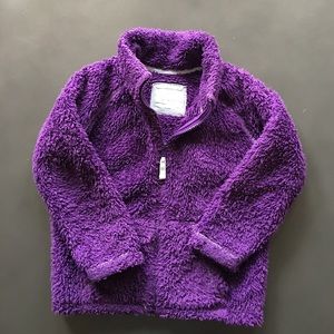 Mini Boden teddy bear fur fleece jacket