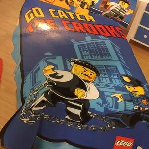 NWOT Lego City Catch Me Blanket..Twin size