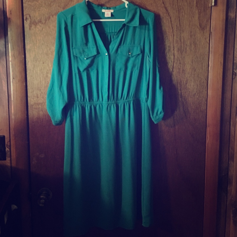 Green summer dress