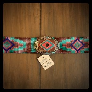 Tribal Beaded Belt