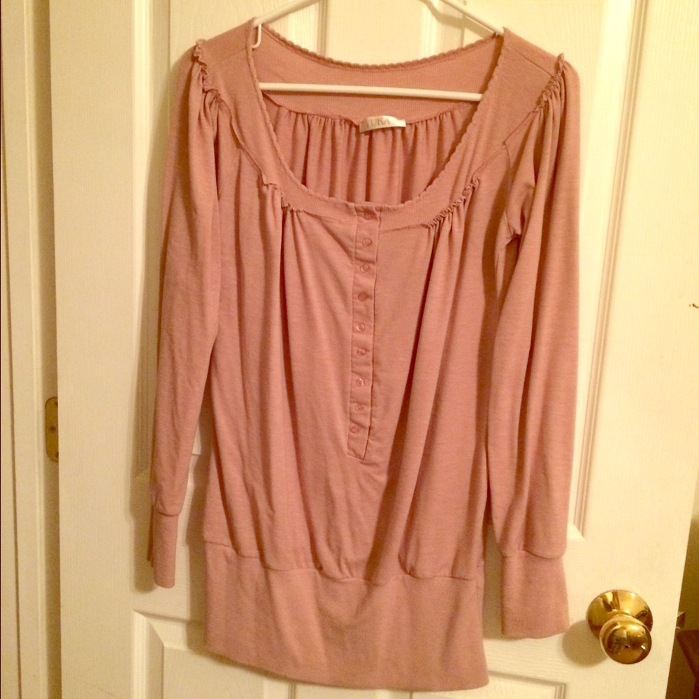  YUKA Dusty Rose Tunic - Size Small