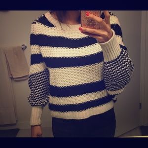 Striped comfy, slouchy sweater!