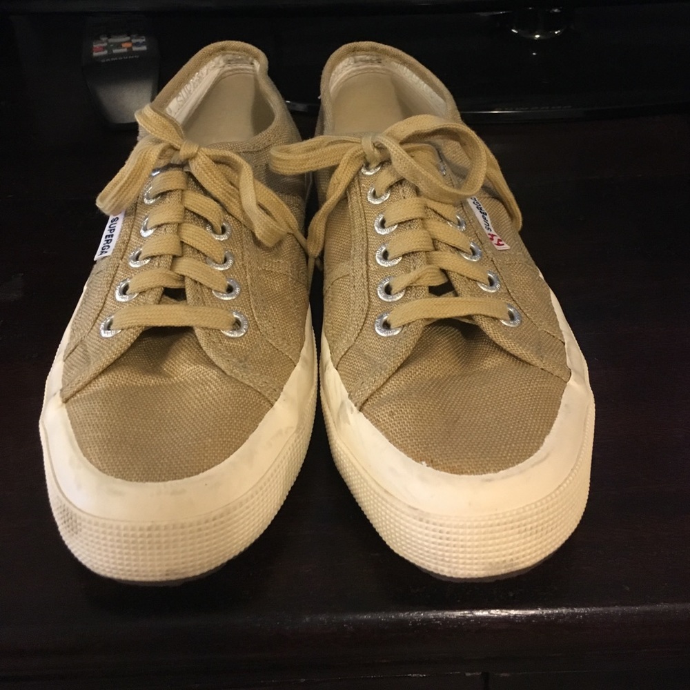Superga 2750 Linu Classic Sneaker, Oatmeal, Sz 9
