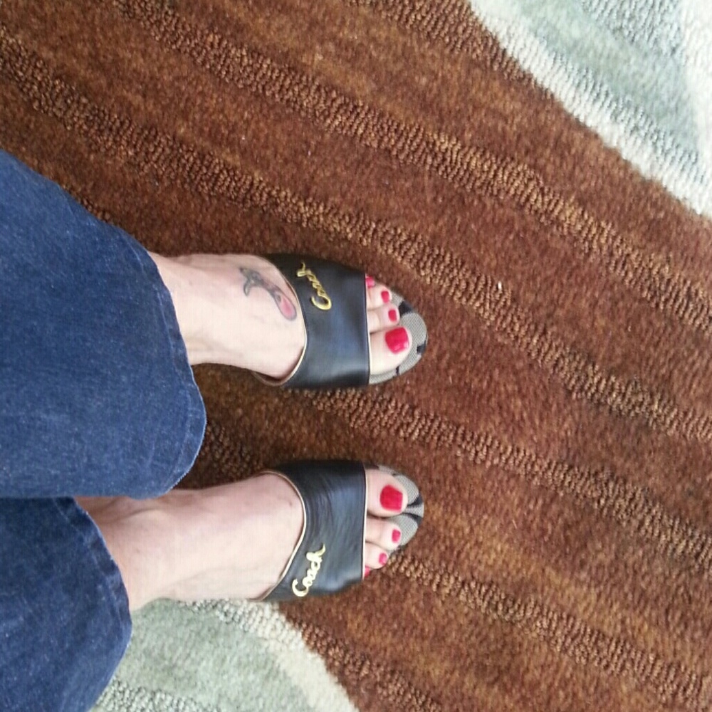 COACH SLIDE SANDALS