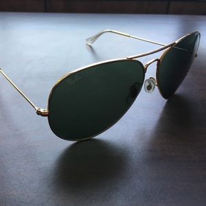 Ray Ban Aviator  RB3025 L2846 62mm Green G-15 Lens