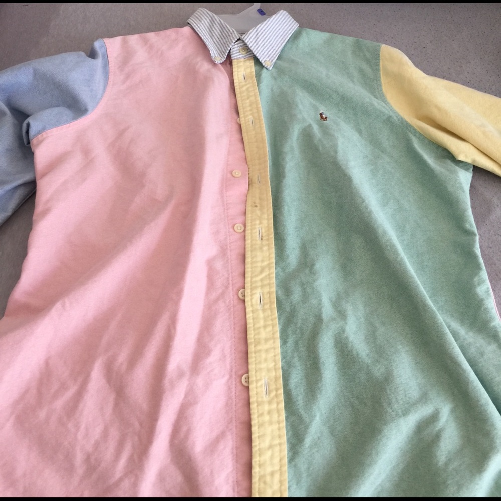 Colorblock Ralph Lauren Custom Fit Top