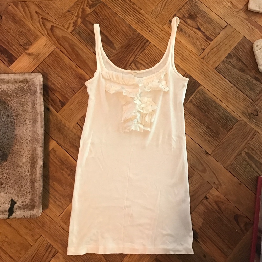 J. Crew ruffle tank