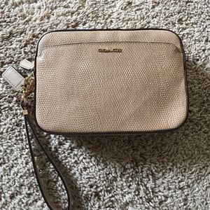 Coach Madison Flight Glitter Lizard Wristlet