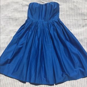 Calvin Klein pleated blue dress