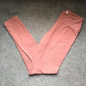 NEEDS TO GO! Mauve pink LuLaRoe leggings OS