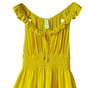 Yellow Floreat for Anthropologie dress