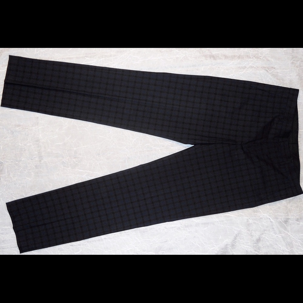 Murano Blue Plaid Trouser Pants