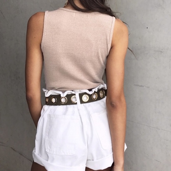 Last✨🆕Tessa Nude Lace Up Bodysuit - Picture 4 of 7