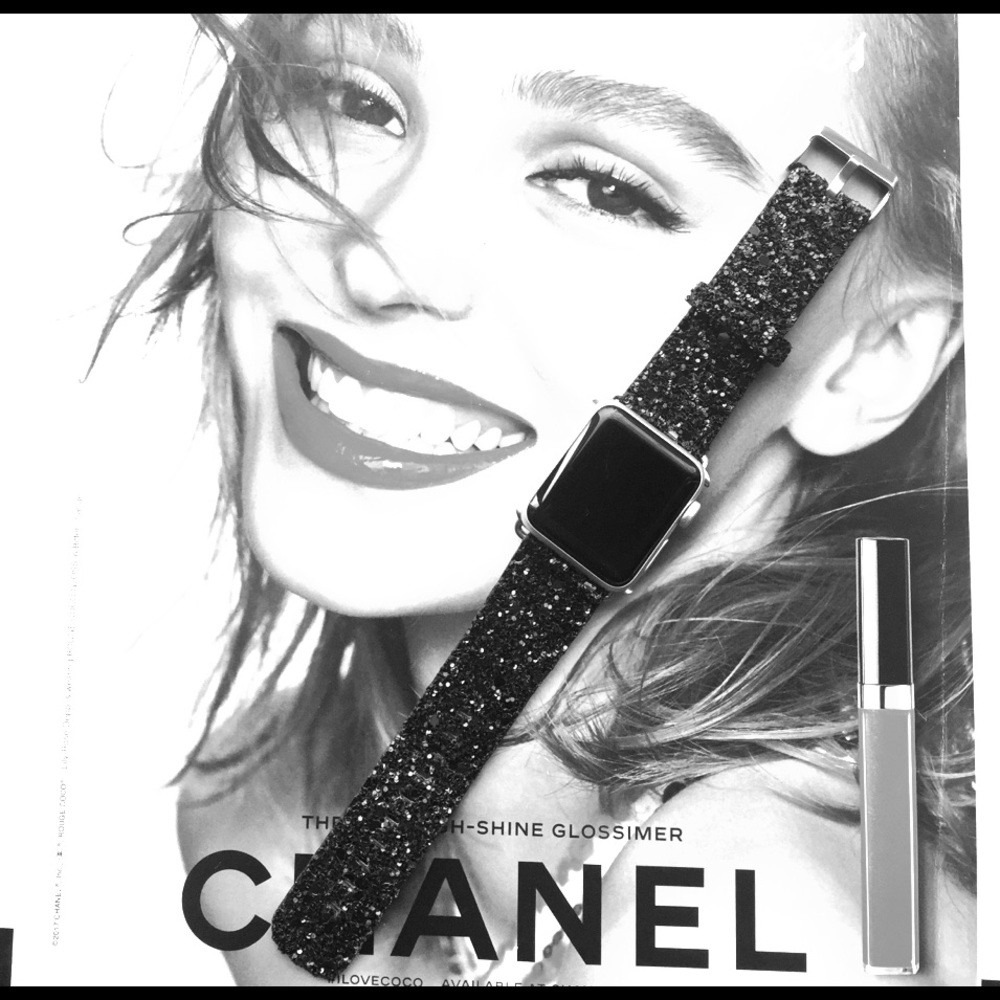 NEW Black, glittery 42mm Apple Watch band