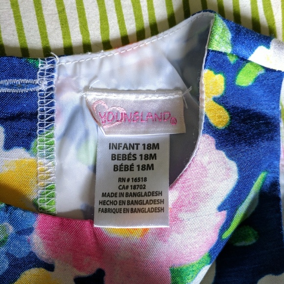 EUC Toddler 18 month floral formal dress - Picture 3 of 5