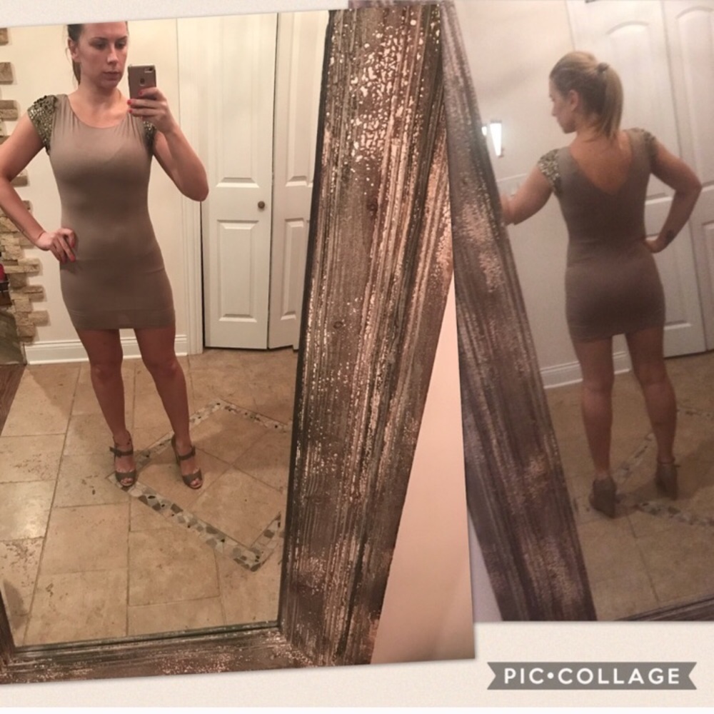 Forever 21 tan dress