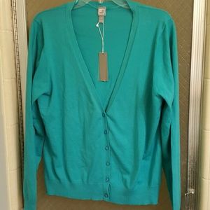 Jcp Turquoise Cardigan Sweater