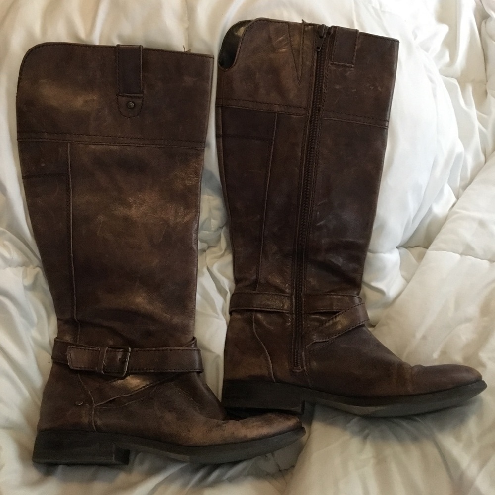 Marc Fisher brown tall boots