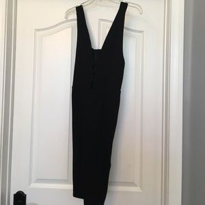 Black Bodycon Dress w Cutouts