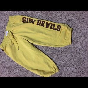 ASU sweatpant capris