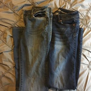 2 pair New York and Company jeans