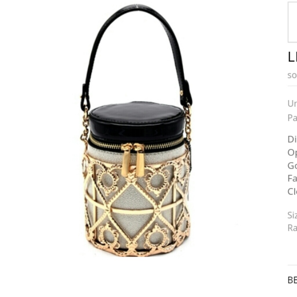 Caged bucket bag