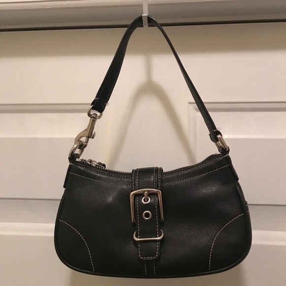 Coach Handbags - Small Coach Bag - Buckle Hardware - Black