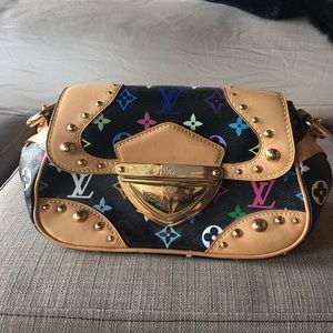 Louis Vuitton handbag black monogram leather