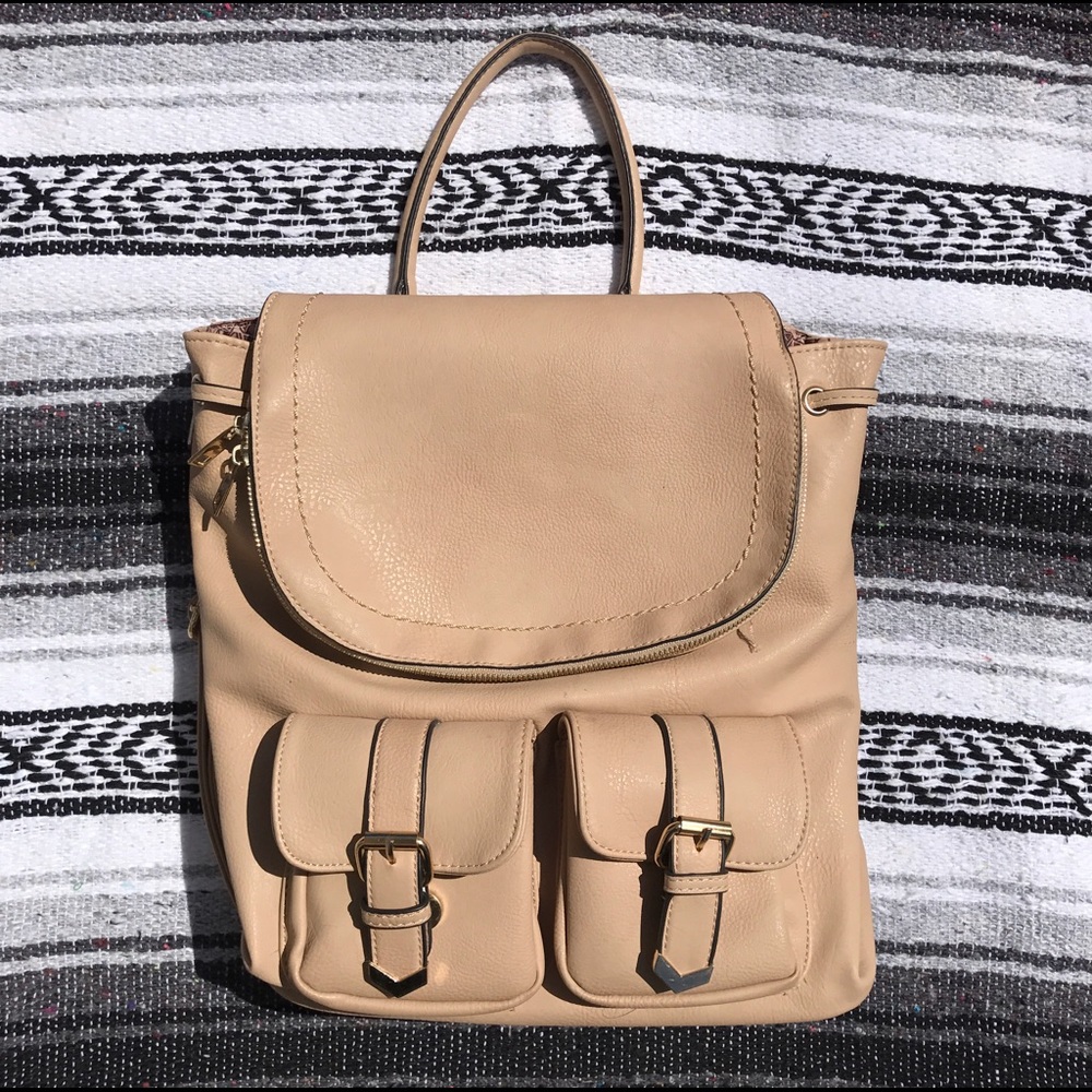Tan backpack