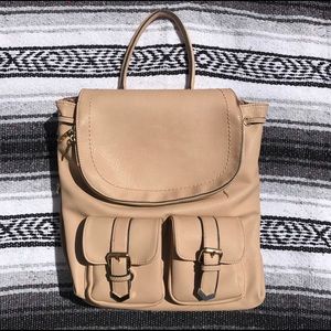 Tan backpack