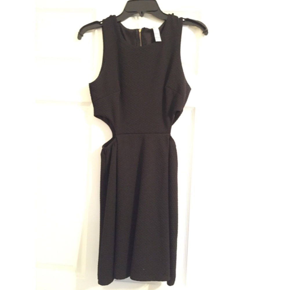 Black dress with cut-outs
