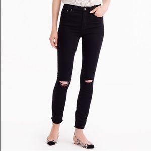 J. Crew distressed lookout high rise jeans