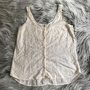 Kirra white tank top Pacsun