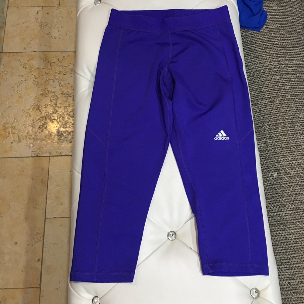 Adidas purple workout leggings!