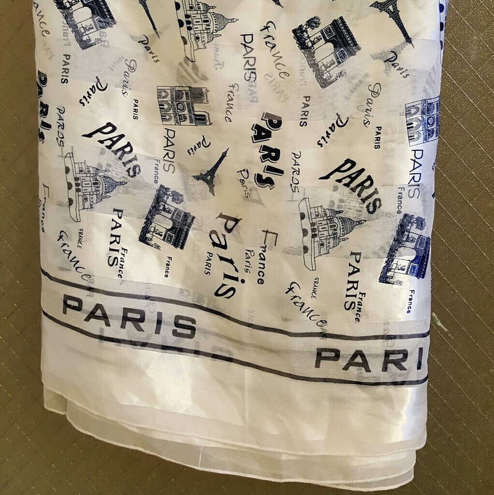 Paris scarf souvenir collectable