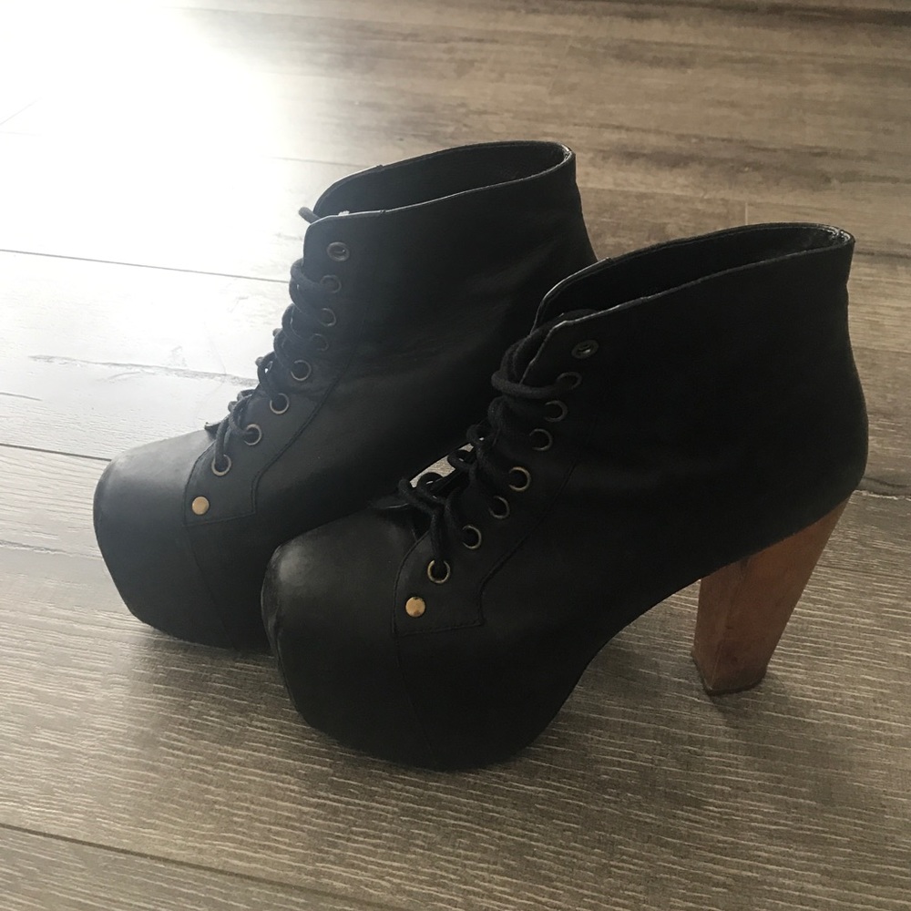 Jefferey Campbell ankle platform botties