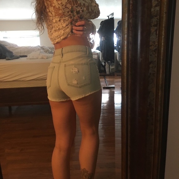 Garage Pants - Garage Denim High Rise Shorts