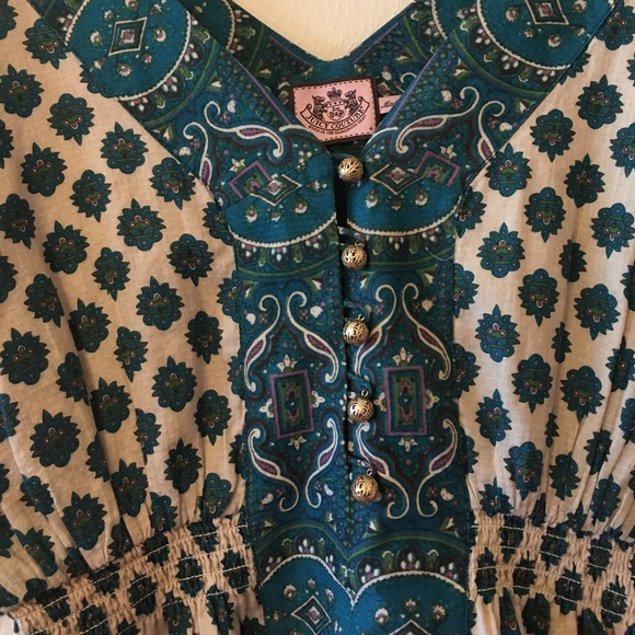 NWOT Juicy Couture paisley & floral design top 🎀 - Picture 2 of 4