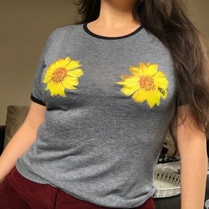 Vans sunflower t-shirt