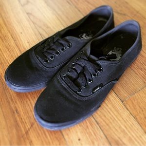 Black on black vans