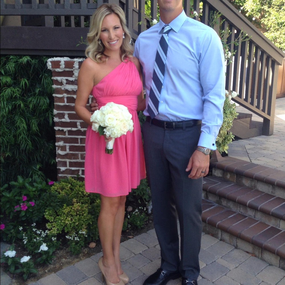 Pink bridesmaid dress