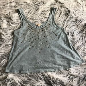Twenty one embellished cropped tank top