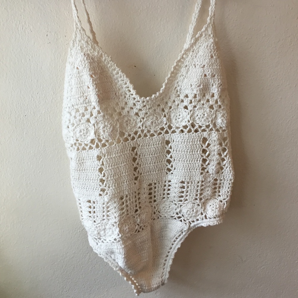 Free people crochet one piece