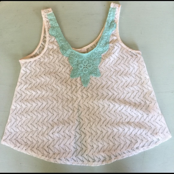 Lush Tops - Lush brand crochet crop top