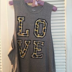Express LOVE workout tank top
