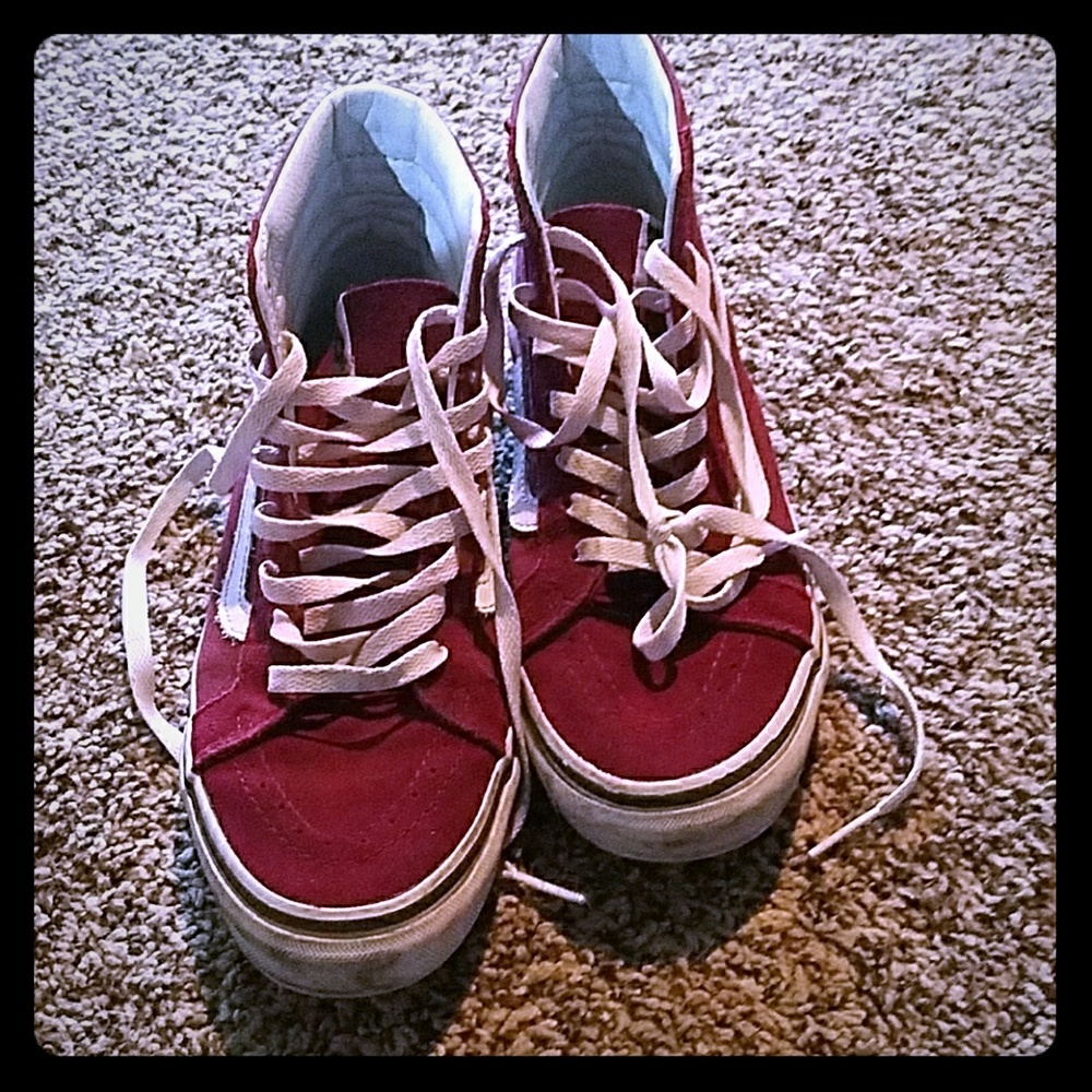 Maroon vans